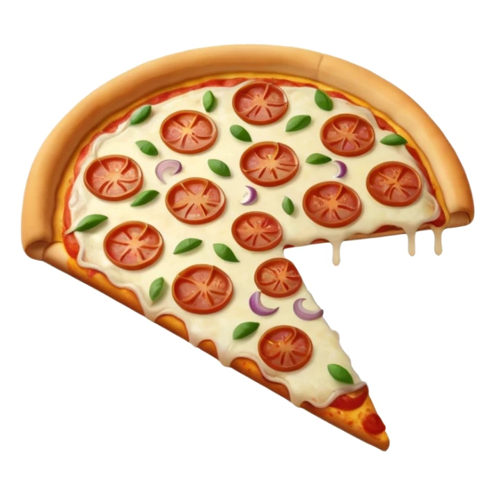 pizza with lots of onions sticker