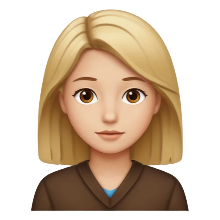 from K-pop demon hunters brown blonde hair sticker