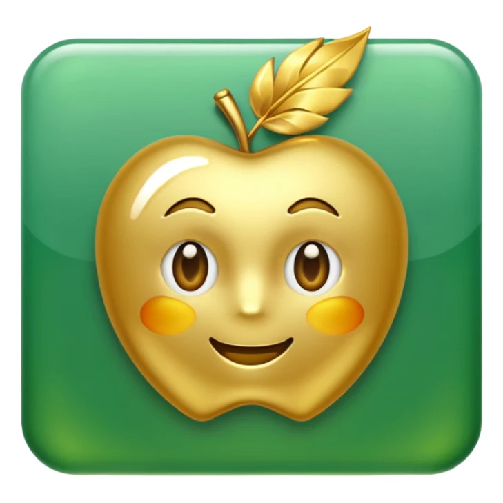 right check with golden and green colours sticker