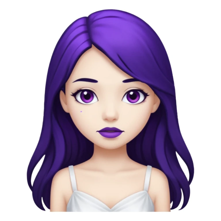 Purple girl sticker