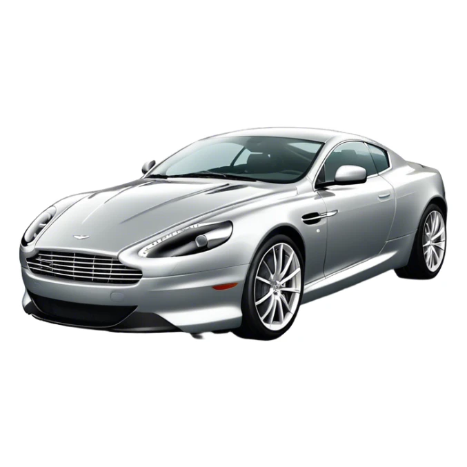 Aston Martin DB9 - Aston Martin (Model Year: 2016) (Iconic colour: Silver) sticker