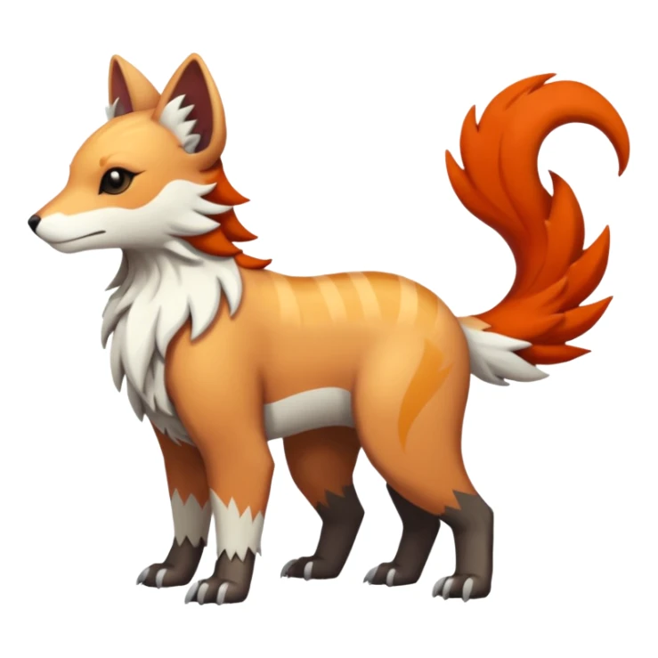 Shiny Brown Red Orange Golden Bronze Ginger Black Grey White Beige Linoone-Absol-Trico-Hybrid (Full body) sticker