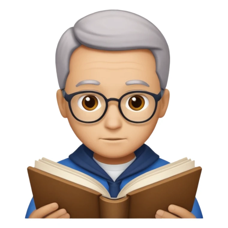 Coelho lendo livro sticker