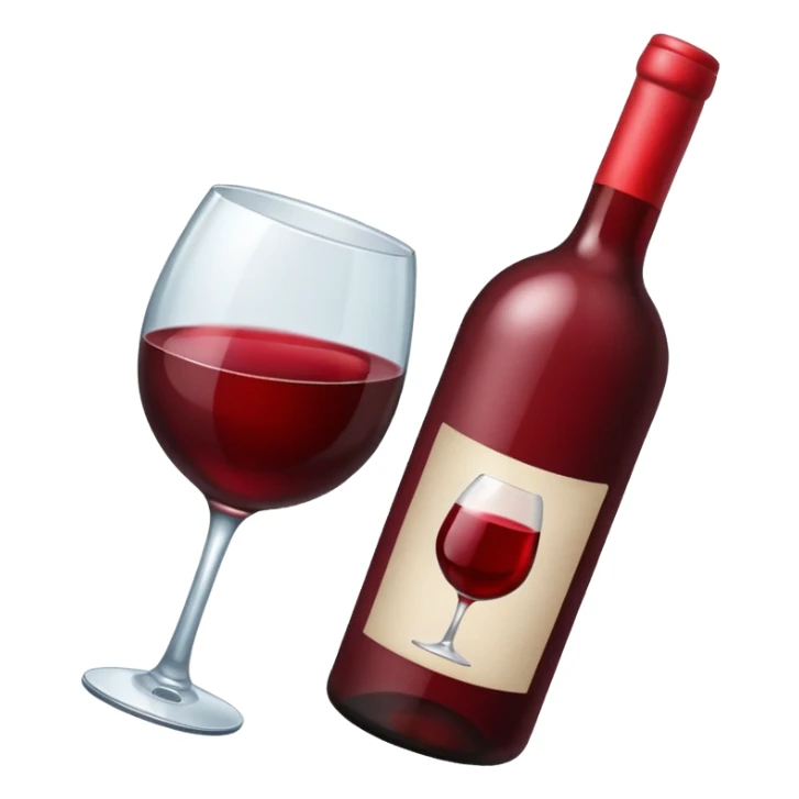 An emoji that shows no wine drinkimg allowed sticker