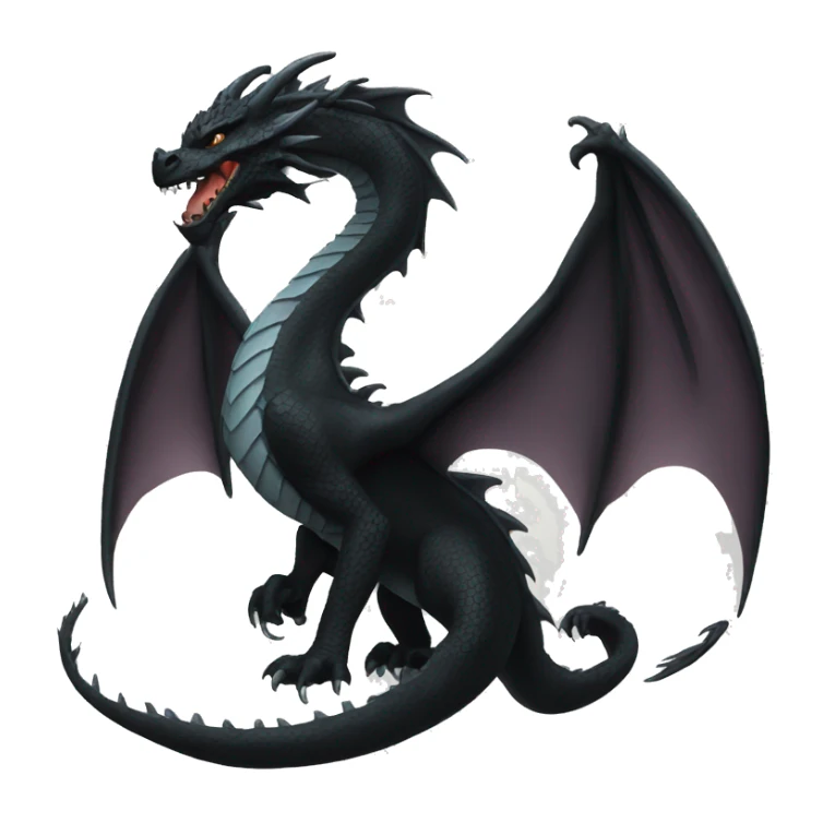 Black dragon symbol  sticker