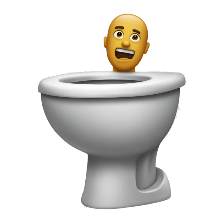 skibidi toilet gang sign sticker