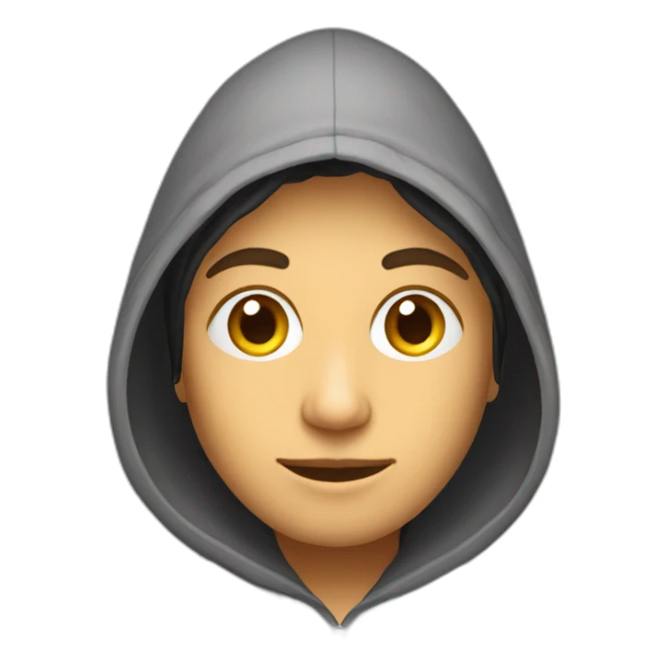 emoji khinkali programmer in hoodie sticker