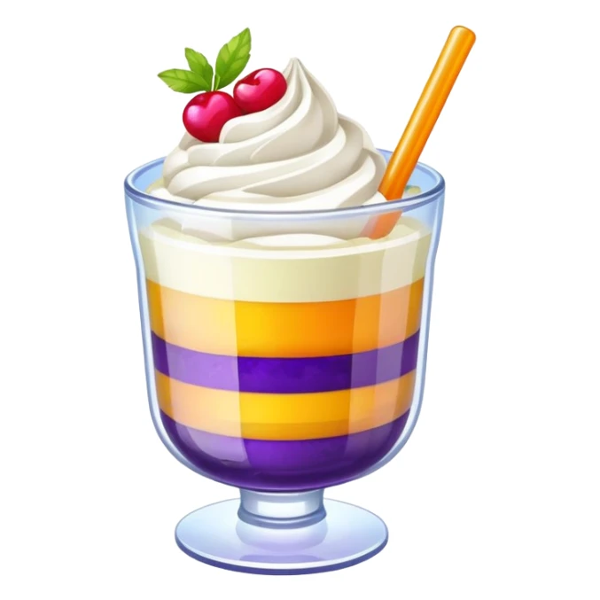 halo halo in a glass cup sticker