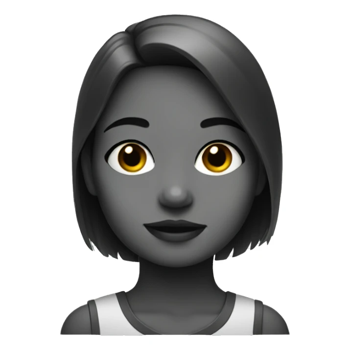 monochrome portrait of a girl sticker