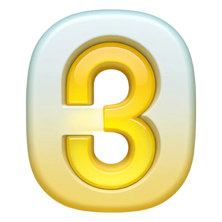 Prompt: Number "1"
Visual: Large number "1" in white.
Graphics: Yellow (#FFDF00) glow outline around the number.
Animation: Number fades in, pulse glow repeats.
Placement: Center chest zone.
Background: Transparent.
 sticker