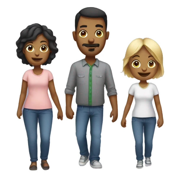 mom and dad with baby sticker