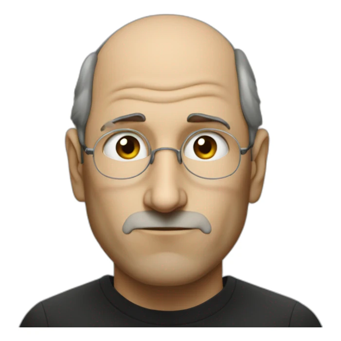 Steve Jobs with single sad tear running down his face sticker