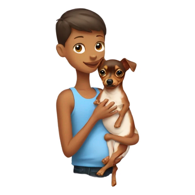 Red min pin holding a baby boy sticker