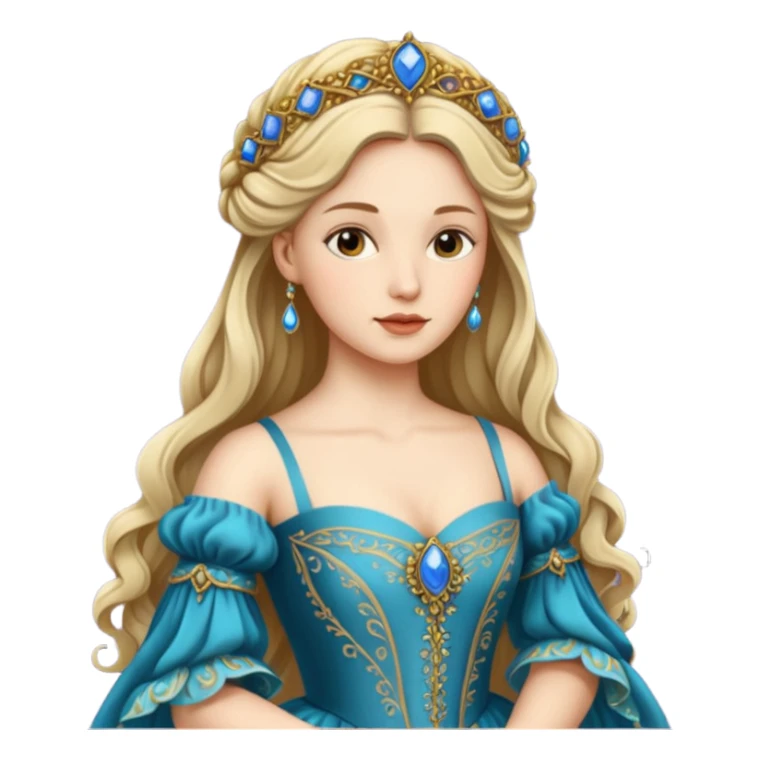  portrait of a Renaissance woman sticker