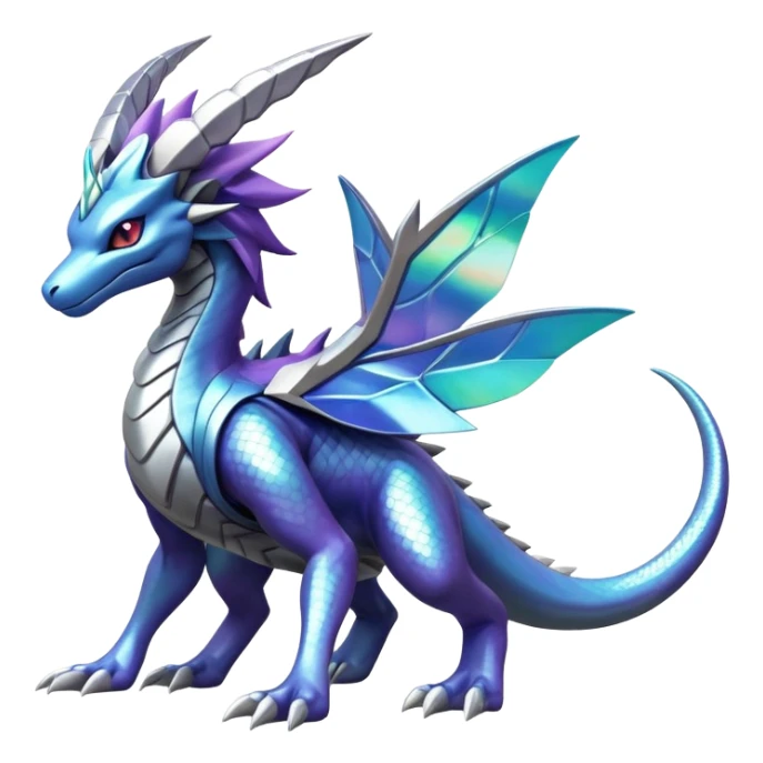  cool edgy shiny colorful Suicune-Dialga-Reptile full body sticker