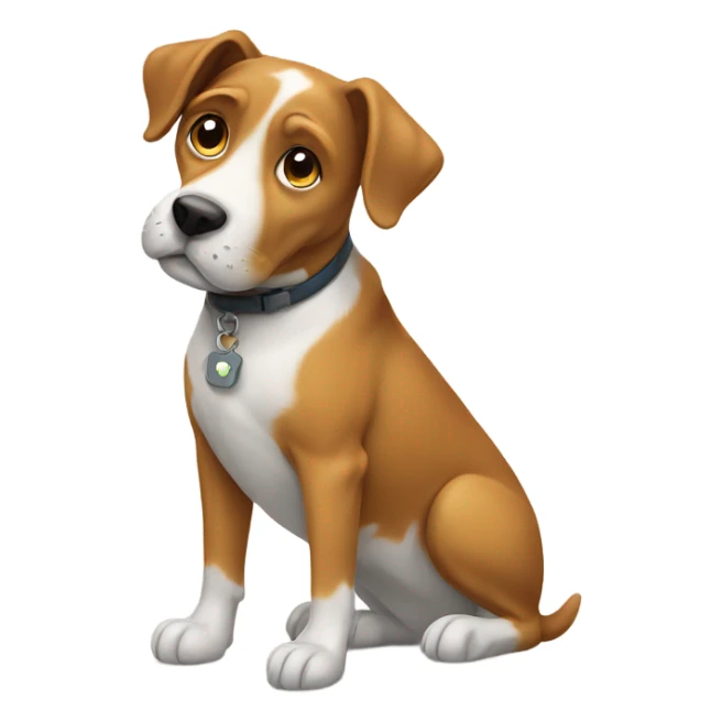 Dog wearing shoes  sticker