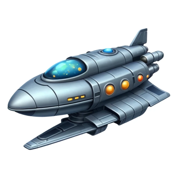 A spaceship an image of deep space, with planets stars an a galaxy, in a distopian future. sticker