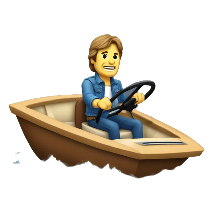 john fogerty driving a fan boat sticker