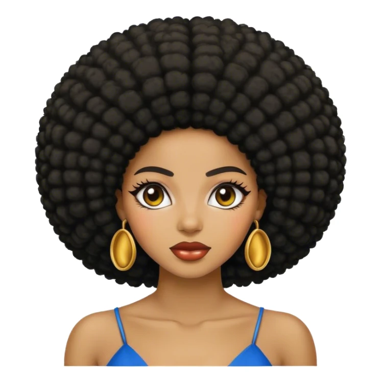 Beautiful israelite woman afro sticker