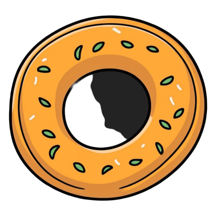 simit, Turkish sesame bagel sticker