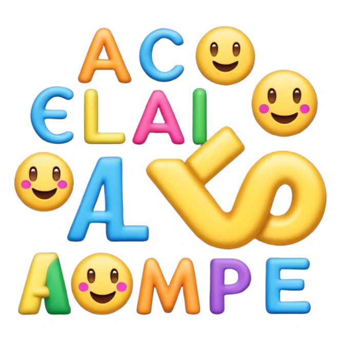 Create and alphabetical emojis for cancer council relay for life sticker