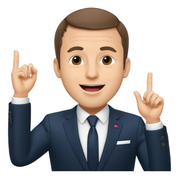 Macron qui tue tung tung tung sahur sticker