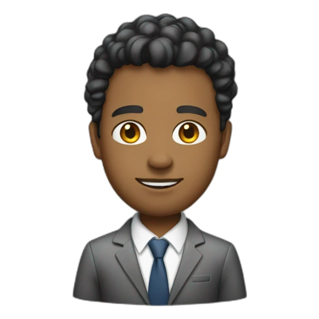 Journalist casual suit mulato sticker