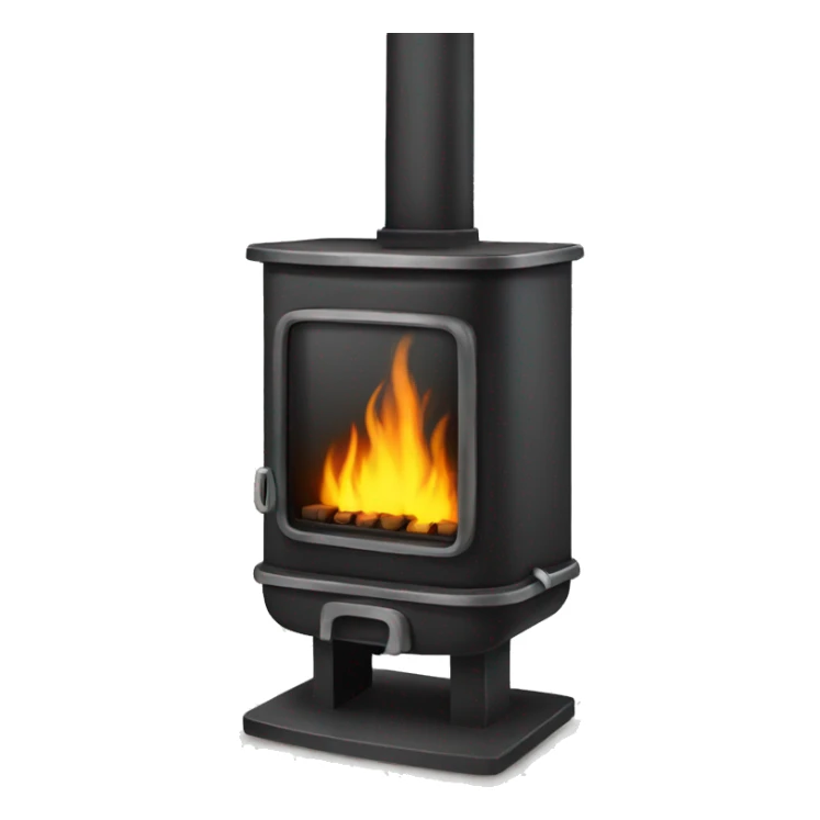 flame stove modern sticker