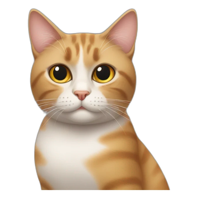 cat rolls eyes up left with crossed arms sticker