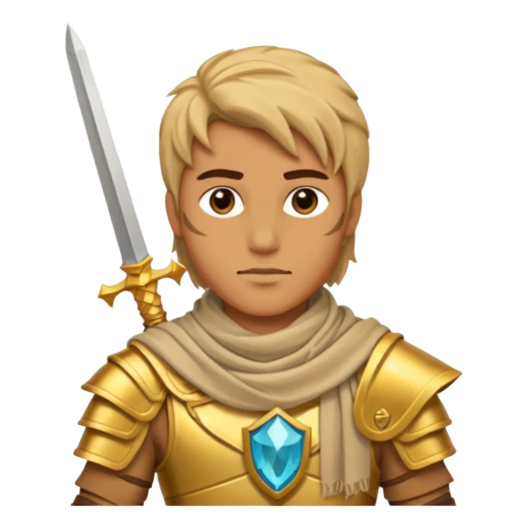 Desert Prince – sand scarf , gold dagger, Golden Princes. sticker