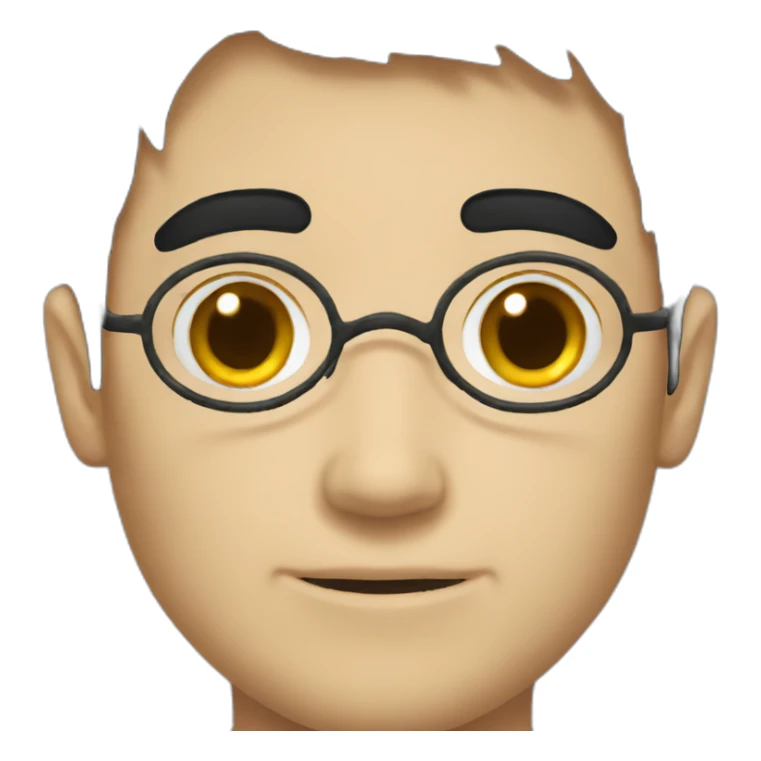 Harry Potter with black hair sticker