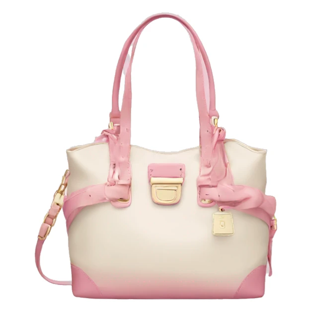 Victoria secreat bag pink and cream sticker
