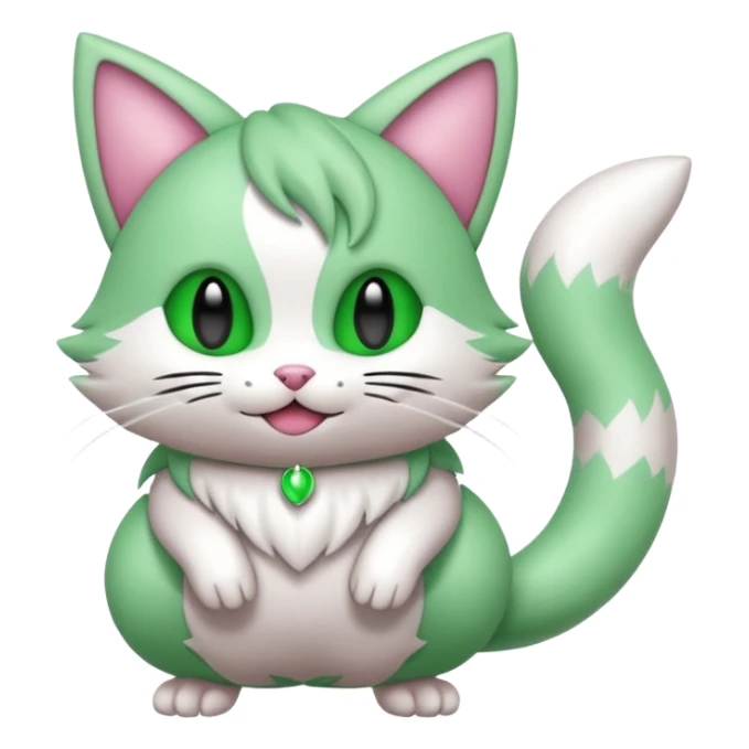  Fey Toony Sprigatito-Skitty-fusion-hybrid sticker