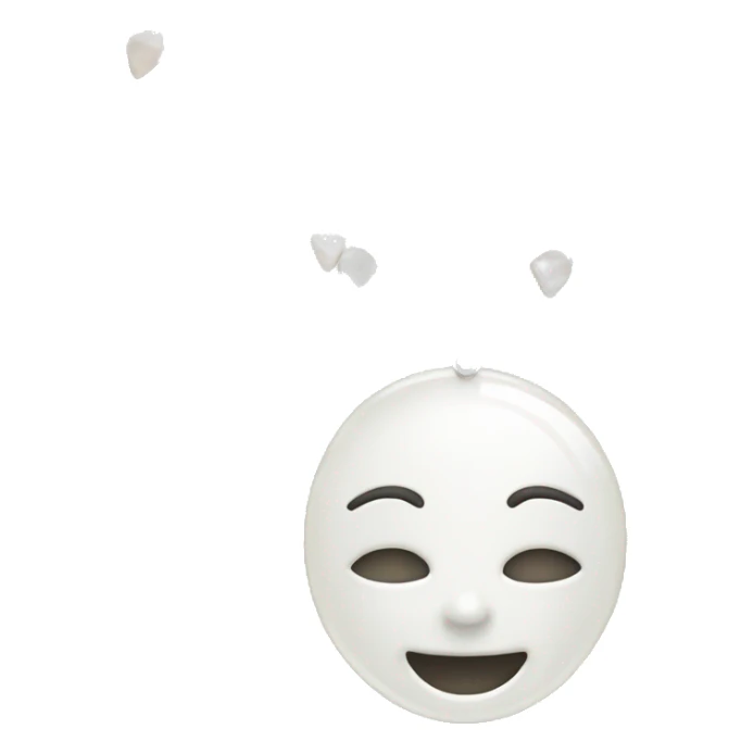 White mother of pearl necklace sticker