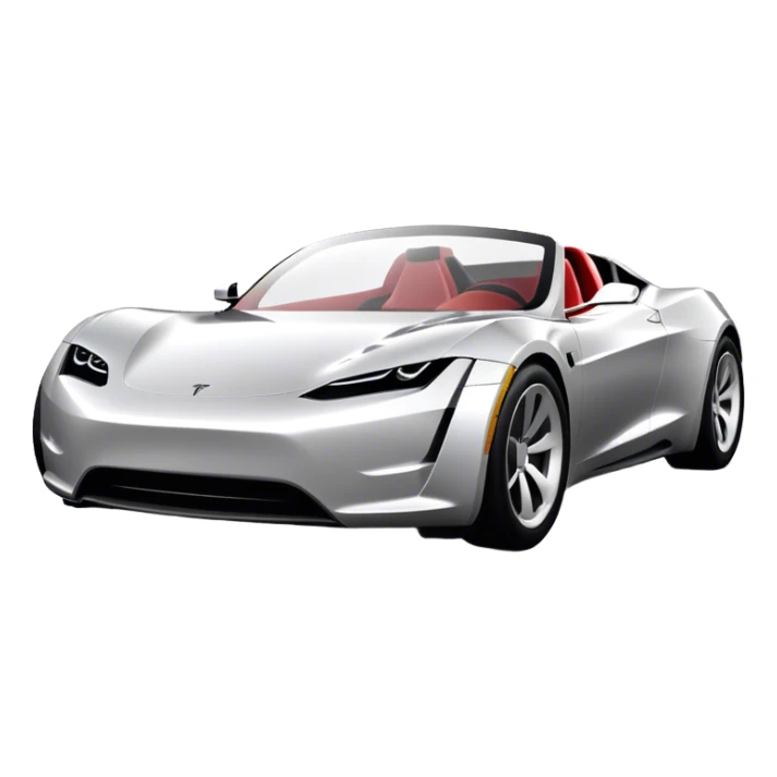 Tesla Roadster - Tesla (Model Year: 2020) (Iconic colour: Silver) sticker