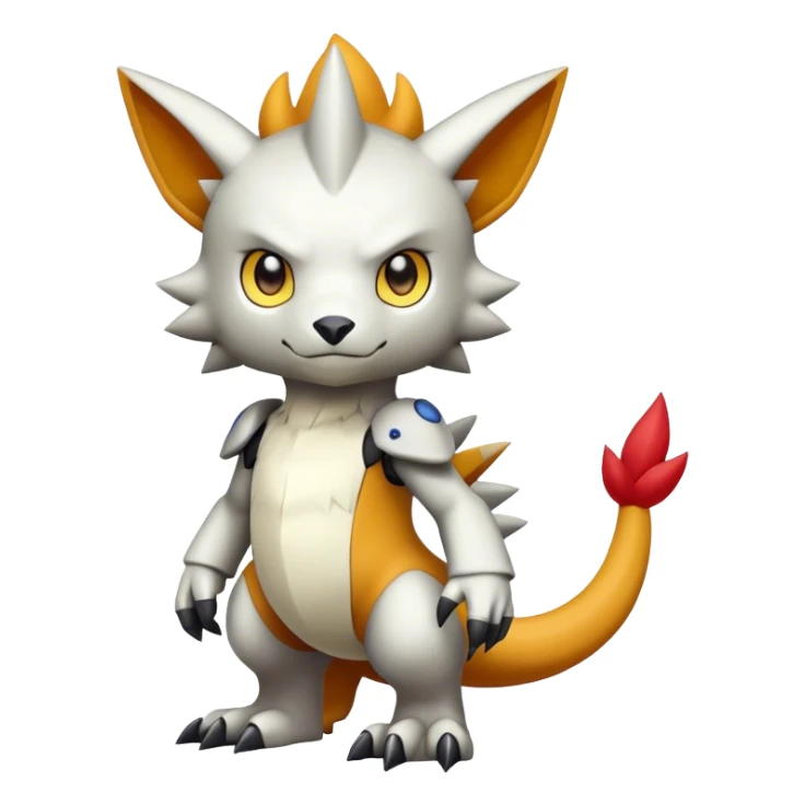 cute kawaii cool edgy Digimon-Fakemon-animal full body sticker