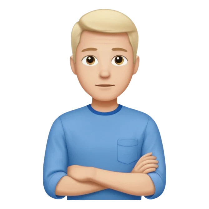 male in rolled sleeve shirt sticker