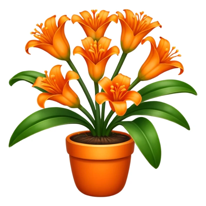 Clivia plant sticker