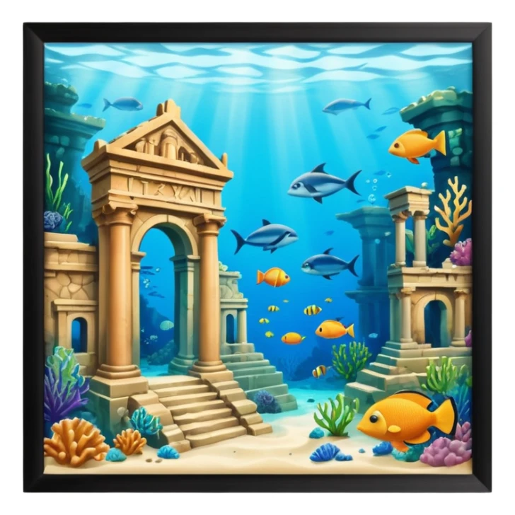 The Lost Island of Atlantis sticker