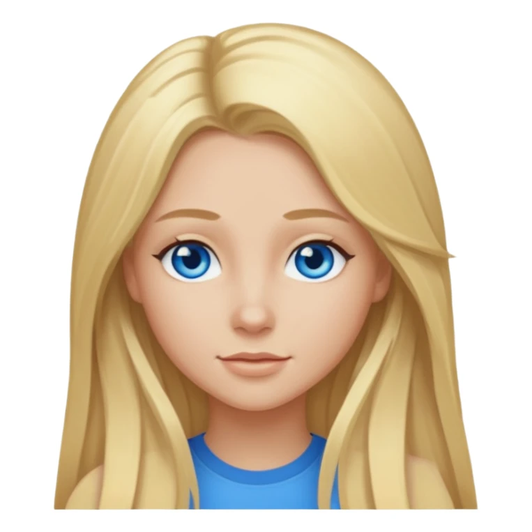Skylar Shaye with long blonde hair sticker
