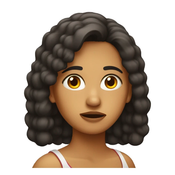 Latin Woman worried sticker