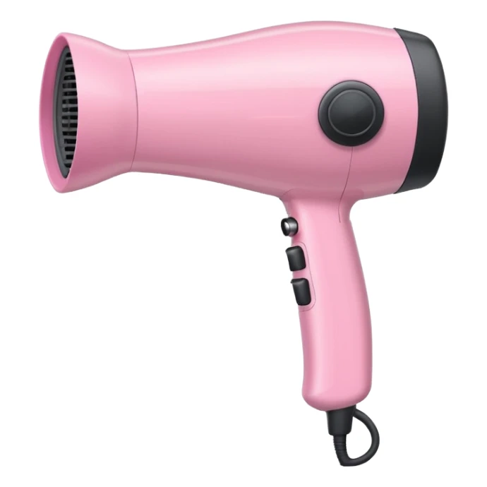 light pink hair dryer sticker