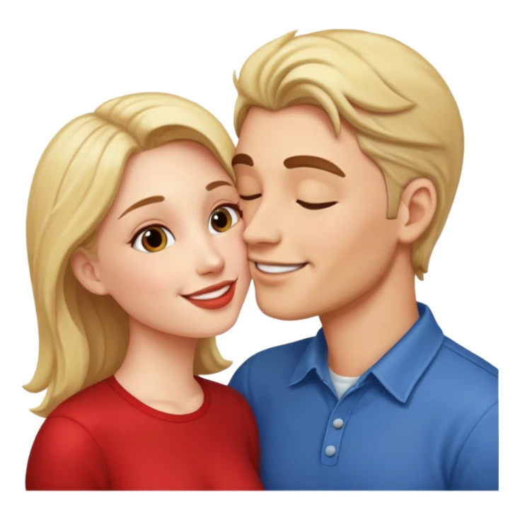 Man woman kissing  sticker