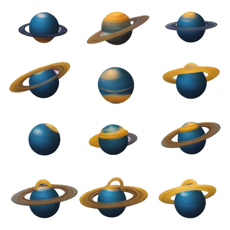 A vivienne westwood Saturn orb emoji sticker