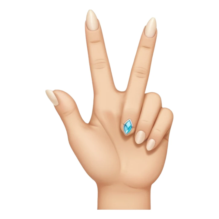 A hand with only the middle finger, the thumb, and the pinky pointed up. The ring and index fingers are down sticker