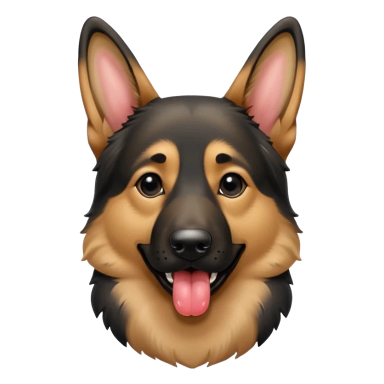 German shepard dog with extra long tongue sticker