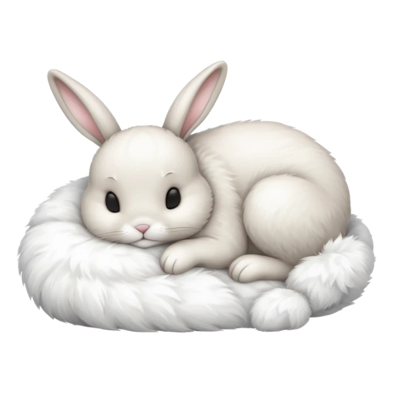 fullbody sleeping bunny  ios 16 very cute sticker