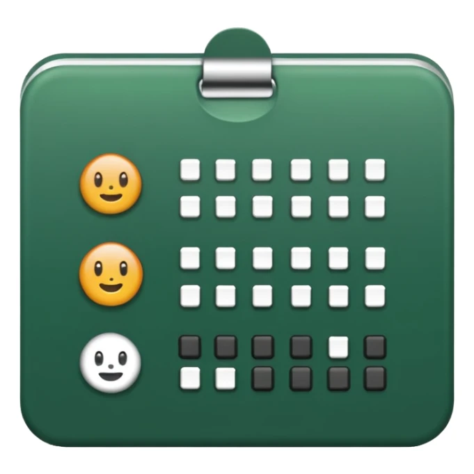 forest green habit tracker sticker