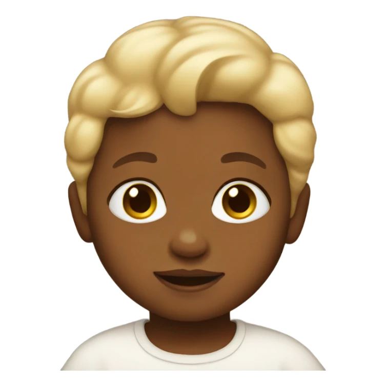 Brown baby blonde hair sticker