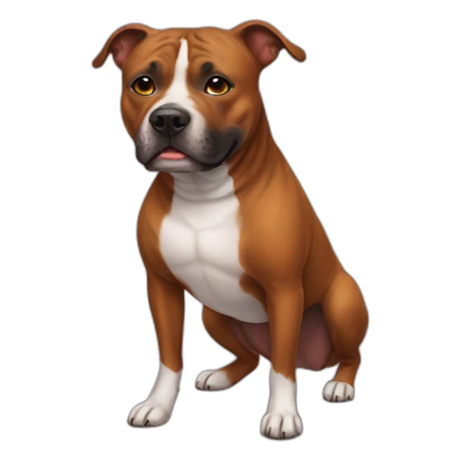 Brown staffy in halloween costume sticker